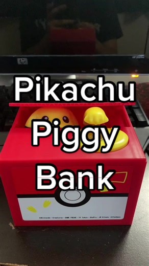 Pikachu Piggy Bank Unboxing and Review