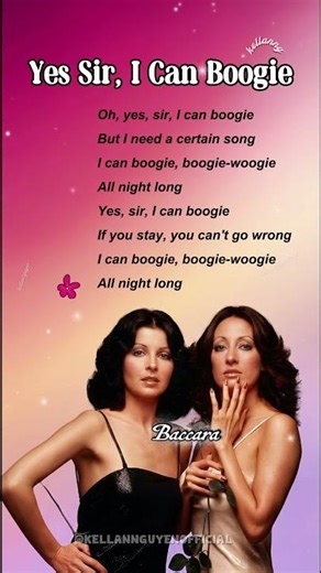 Yes Sir I Can Boogie - Baccara (Lyrics) #lyrics #70smusic #disco #eurodisco #musiclovers #vintage