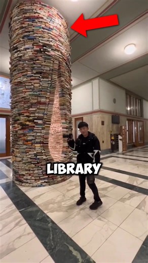 The Library With an Infinite Tower Illusion