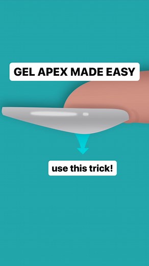 Gel is self levelling ✨ So let’s use that to our advantage! To create an Apex with Gel, you can actually hold the nail upside down, with where you want the Apex facing down towards the table. The Gel will naturally gather towards that spot, with gravity working in our favour. This trick still takes practice, and you might need to adjust the Apex with your brush after, but it’s a great way to create a bump where we want it! Shop this nail tutorial at: nailcareer.com/store 🪄 Watch full in depth n