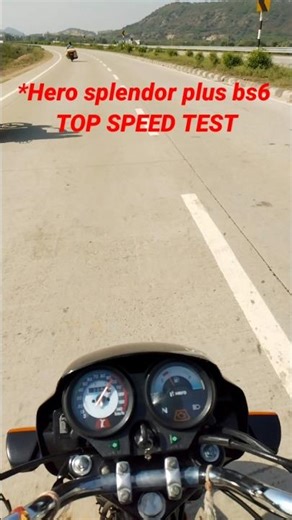 Hero splendor plus BS6 Standard model TOP SPEED TEST | THE RIDER SIDDHARTH | 2025