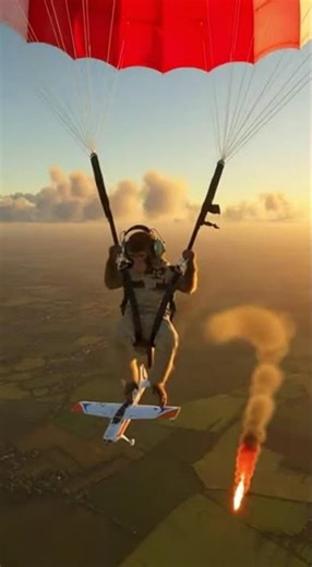 Monkey Pilot Makes Emergency Ejection🐒✈️🪂⚡