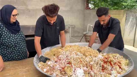 Traditional Indian malai kofta made in large quantity