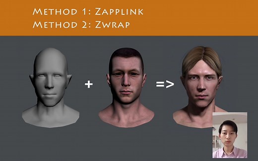 【3D建模小技巧】Zbrush快速映射贴图的两种方法-Zwrap插件和ZAPP link工具