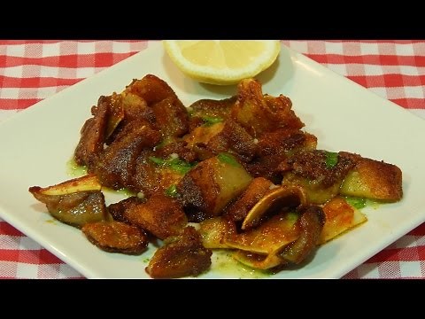 Cómo hacer oreja de cerdo adobada a la plancha