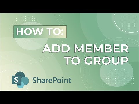 How to add member to group SharePoint