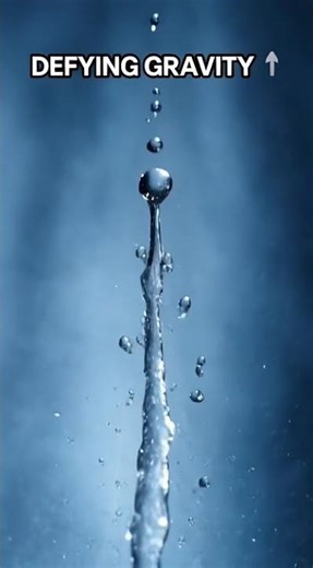 What If Water Fell UP? 🌊⬆️ Upside Down Waterfall! #Shorts #physicsloops