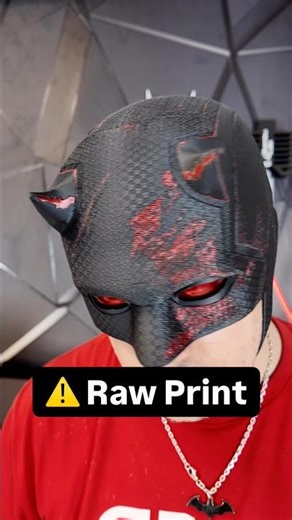 No sanding! No painting! Just 3D print this Daredevil Born Again Season 2 Helmet Raw and Cosplay