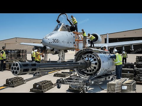 U.S. Air Force Tests Its New Most Powerful Gatling Gun on A-10 Warthog