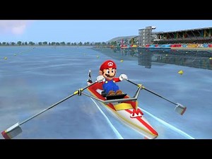 Mario & Sonic at the Olympic Games - Rowing - Single Sculls - Wii Gameplay (720p60fps)