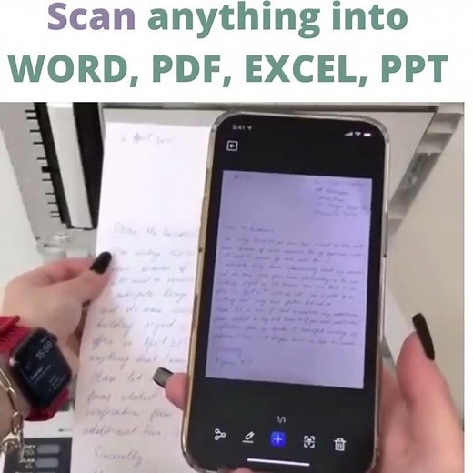Scan anything into PDF, Word, Excel , Power Point