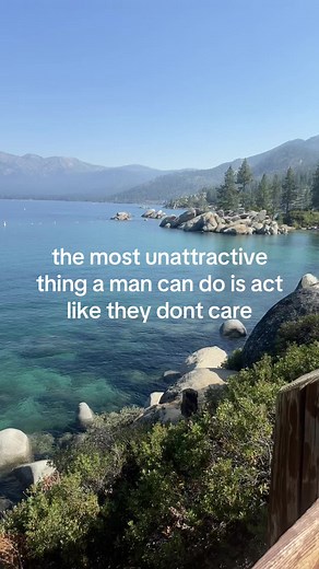 being nonchalant is a turn off idk | the most unattractive thing a man can do is not care