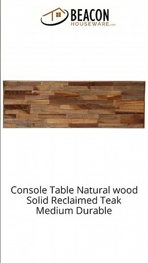 Console Table Natural wood Solid Reclaimed Teak Medium Durable