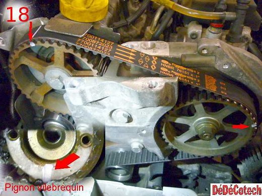 Changement du kit (courroie et galets) de distribution Moteur Renault 1.9 D F8Q