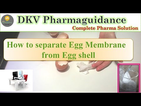 How to Separate egg membrane from egg shells | Separation of Egg Membranes