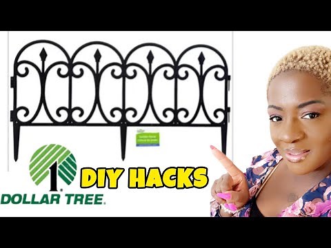 Dollar Tree diys using Garden fences....