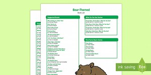 Bear-Themed Book List