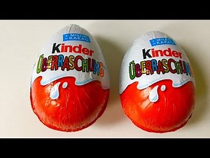 2 Kinder Surprise Eggs Unboxing