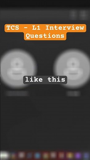 Java Interview Prep: TCS 1st Round Questions Explained! #shorts #javainterviewquestions