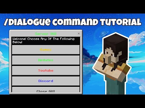 /dialogue Command Tutorial | Minecraft MCBE/MCPE |
