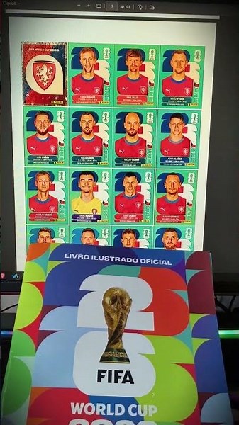 O PDF com todas as figurinhas para completar o álbum da Copa 2026! Hoje é dia de BRASIL!🏆