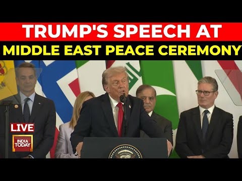 Donald Trump LIVE From Egypt | Donald Trump's Speech At The Middle East Peace Ceremony