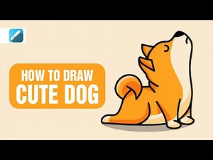 Infinite Design Tutorial - How to Draw Cute Dog | vector art in Mobile