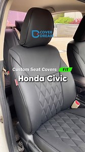 CoverDream Custom Black Seat Cover for Honda Civic 2012-2026 install Our precision-cut seat covers hug every contour of your Honda Civic for a seamless, OEM-quality look straight off the assembly line. ✨ Ride in style ✨ Quick and easy install ✨ Guard your seats 🛒 Search CoverDream on Amazon now Shop now at www.ekrcover.com 📍 9860 Rush St, South El Monte, CA #Automotive #SeatCovers #CoverDream #ekrcover | EKR Coverdream Essentials Car Protection