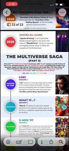Complete MCU Narrative Watch Guide Infographic!