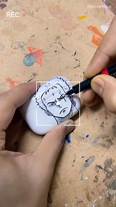 Custom Airpod Case for Myself 😁 @ps.rathour #onepiecezoro #zoro #zoroedit #zorororonoa #airpodcase #artreel #reelart #reelartwork #artistreels #paintingreels #onepieceart | Pankaj Singh Rathour