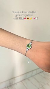 A tranquil mint aura with a soft silver touch and sparkling zircon accents — just like the 𝗠𝗶𝗻𝘁𝘆 𝗠𝗶𝗿𝗮𝗴𝗲, silently 𝘴𝘵𝘦𝘢𝘭𝘪𝘯𝘨 𝘩𝘦𝘢𝘳𝘵𝘴 𝘦𝘷𝘦𝘳𝘺𝘸𝘩𝘦𝘳𝘦. 🌿✨ Office, classes, dates or casual outings… this beauty goes 𝗲𝘃𝗲𝗿𝘆𝘄𝗵𝗲𝗿𝗲 𝘄𝗶𝘁𝗵 𝗵𝗲𝗿. 🫢💌 It’s the kind of bracelet that fits every moment, which is why she never takes it off — because it feels like her fav moment with you on her wrist. 🫶 Don’t miss this thoughtful, one of a kind bracelet. Order now and 