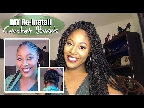 How to DIY: CROCHET BRAIDS RE-INSTALL Braid Pattern Explained: UNDER 3 HOURS #CROCHETBRAIDS