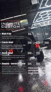 91 reactions · 12 shares | INFINITE CUSTOM NOW OFFERING HAND WASH & DETAIL SERVICES CALL AHEAD TO SET AN APPOINTMENT INFINITE CUSTOM 5530 WEST 110TH STREET OAK LAWN IL 60453 OPEN MON-SAT 11AM TO 8PM CALL 708 691 8779 | Infinite-Custom | Facebook