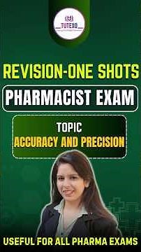 Pharmacist Exam preparation ONE SHOT VIDEOS I Accuracy vs Precision in Seconds 🎯QA I Biostatistics