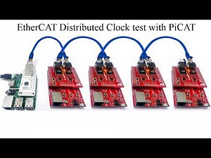 EtherCAT Master Distributed Clock (DC) tests on Raspberry Pi