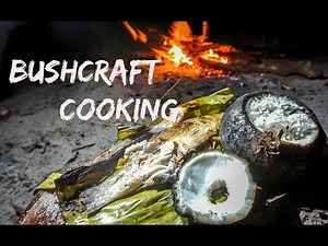 Bushcraft Camping - Masak Nasi Dalam Kelapa - Masak Ikan Dalam Tanah (Malaysia)
