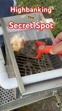 High Banking the Secret Spot #prospecting #goldmining #gold #treasure