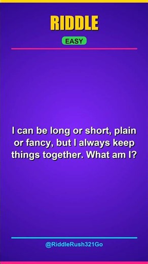 Can YOU solve this? I can be long or short,... #riddlerush #shorts