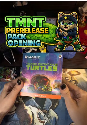 TMNT PRERELEASE PACK OPENING 🐢🥷 #mtg #magicthegathering #TMNT #turtle #prerelease