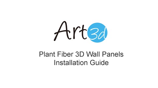Watch Art3d 3D Wall Panels Installation Guide ﹙ Plant Fiber﹚ on Amazon Live