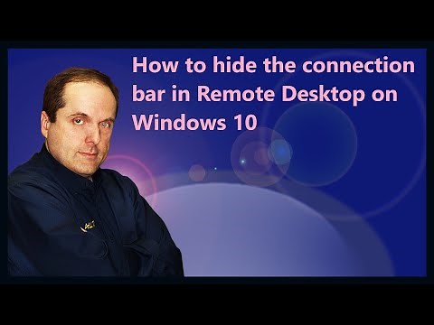 How to hide the connection bar in Remote Desktop on Windows 10