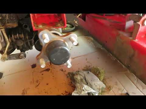 Changing hydraulic transaxle fluid in a Gravely ZT XL