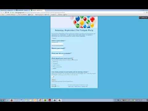 How to create Event Registration form using Google forms free