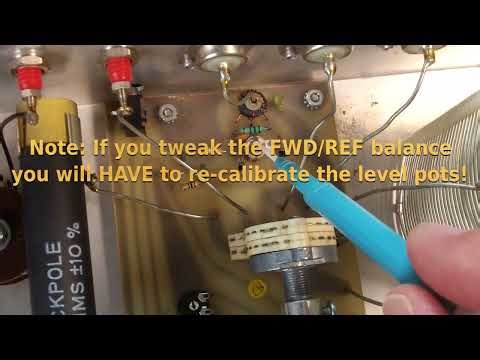 Tuning the meter on a MFJ- 949D Deluxe Versa Tuner II