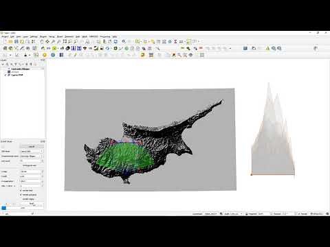 Create a section profile of a DEM using the D.E.M. Slicer plugin #QGIS