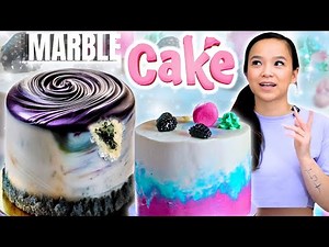 How to make Marble cake in two ways | Marble cake decoration ideas at home | Marble cake design