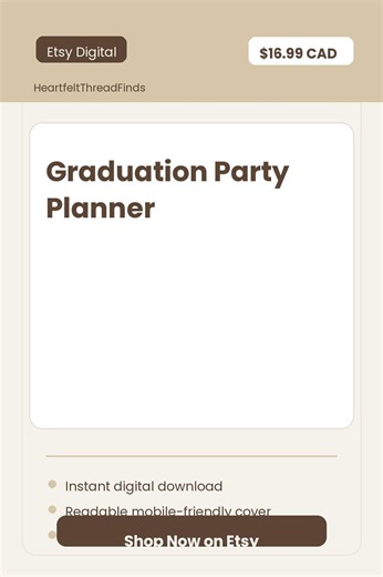 Graduation Party Planner - Etsy