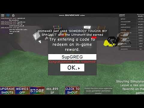 ALL "CODES" IN SHOUTING SIMULATOR ALL WORKING (May 20 2019