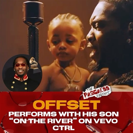 #OffSet performs his latest record “On The River” with his son #Wave🔥🔥 #TPRMediaGroup #TheProgressReport | The Progress Report