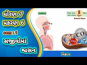 Sajivoma svasan || std 7 science ch 6 || સજીવોમાં શ્વસન || ધોરણ 7 વિજ્ઞાન પાઠ 6 ||